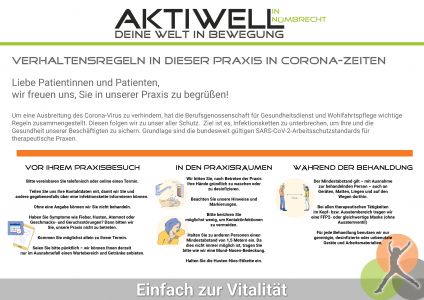 Aktiwell Verhaltensregeln